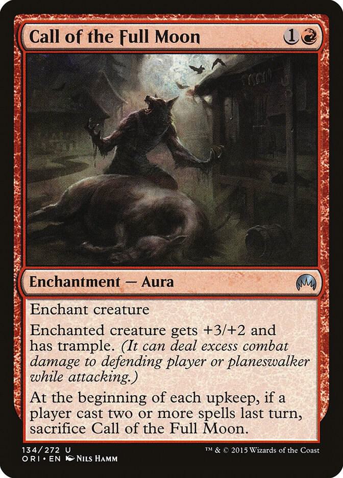 Call of the Full Moon 134 card from Magic Origins