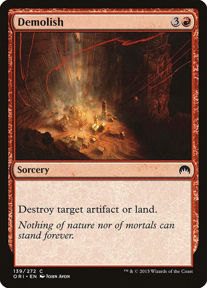 Demolish 139 card from Magic Origins