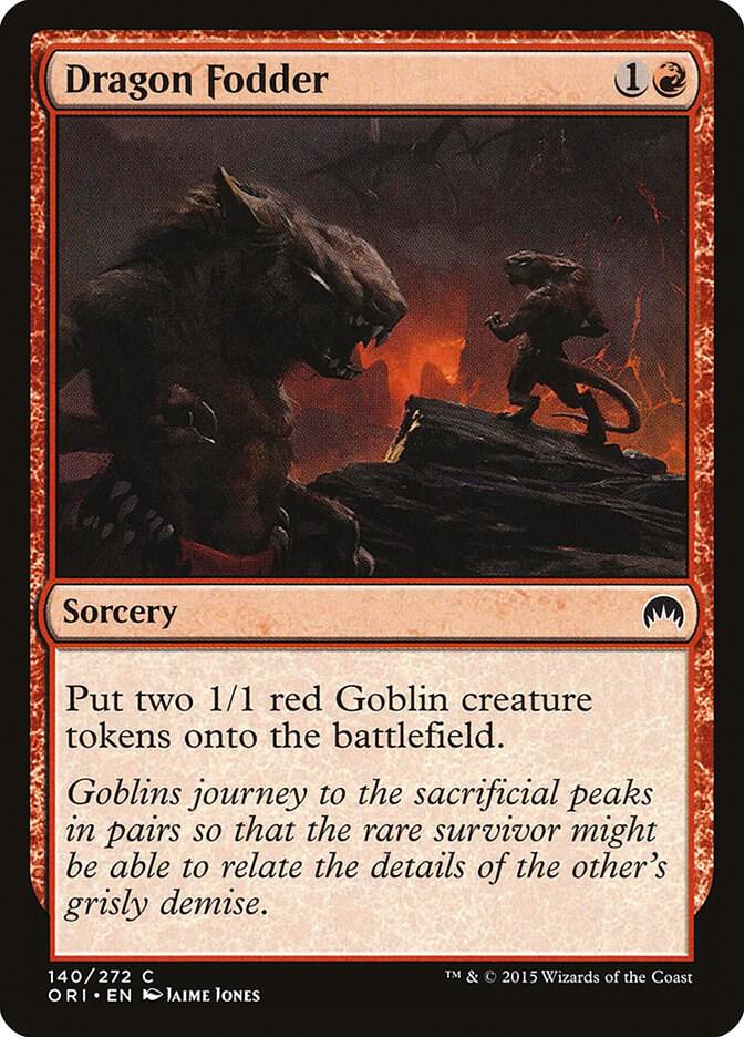 Dragon Fodder 140 card from Magic Origins