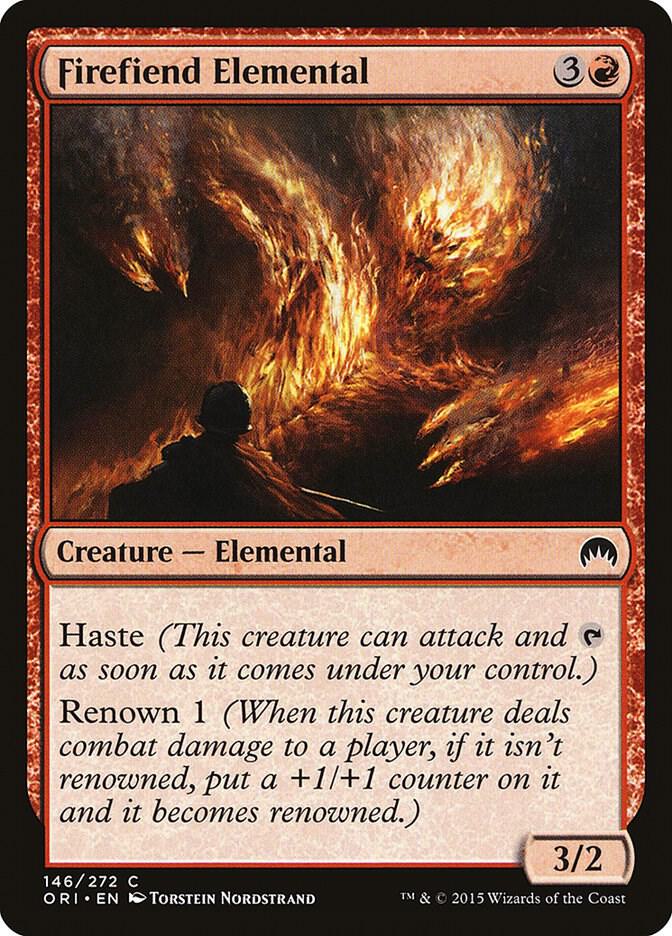 Firefiend Elemental 146 card from Magic Origins