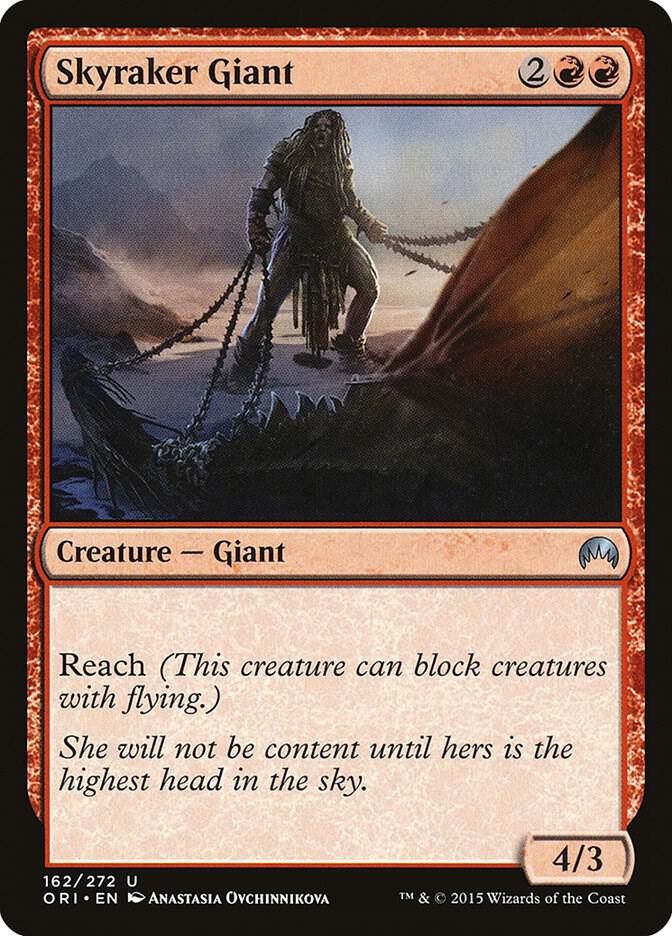 Skyraker Giant 162 card from Magic Origins