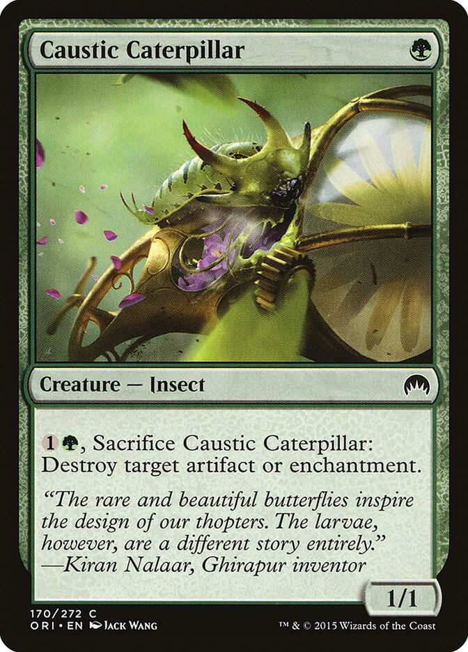 Caustic Caterpillar 170 card from Magic Origins