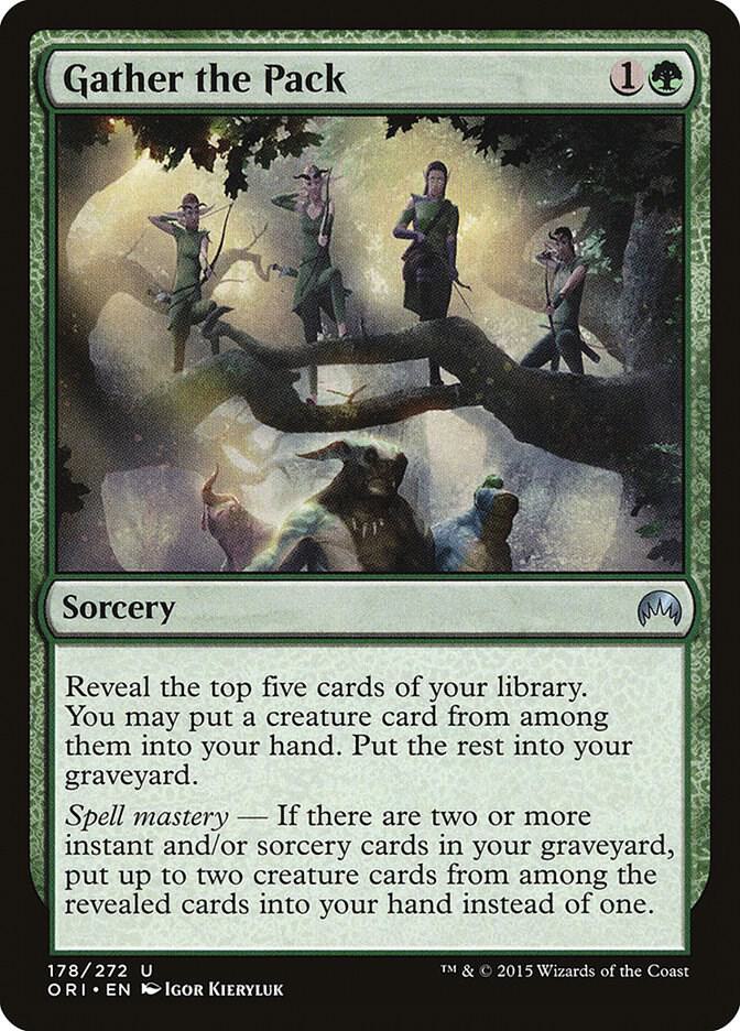 Gather the Pack 178 card from Magic Origins