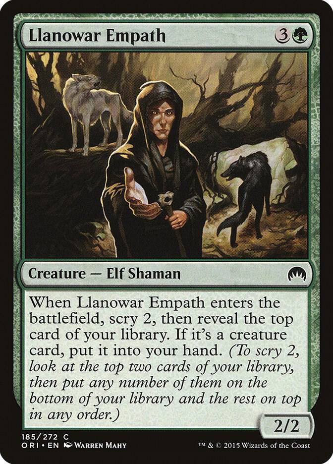 Llanowar Empath 185 card from Magic Origins