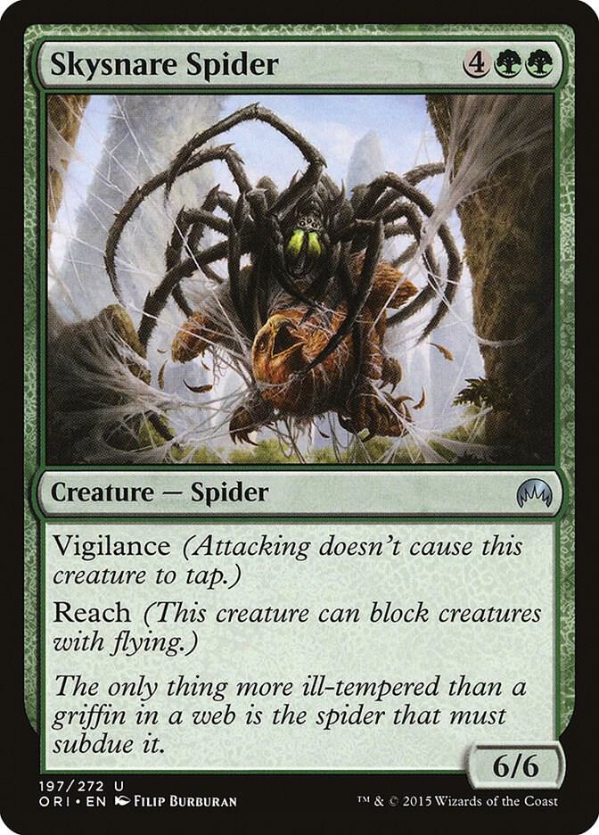 Skysnare Spider 197 card from Magic Origins