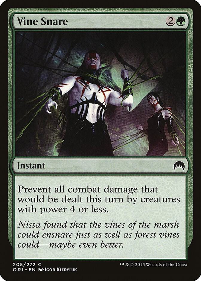Vine Snare 205 card from Magic Origins