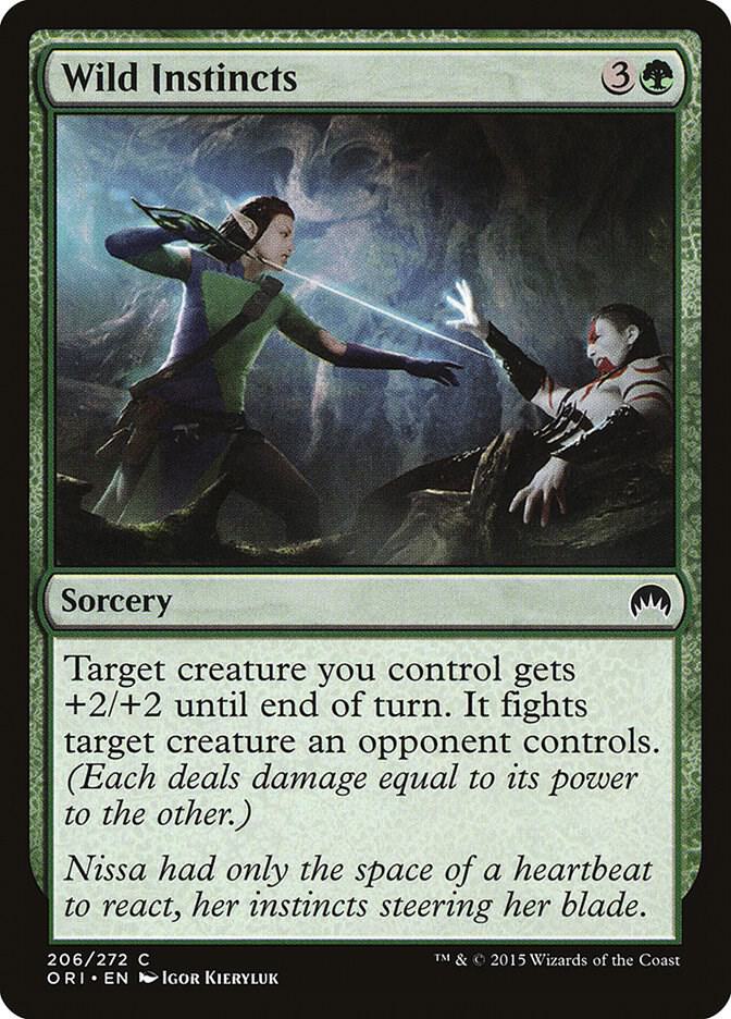 Wild Instincts 206 card from Magic Origins