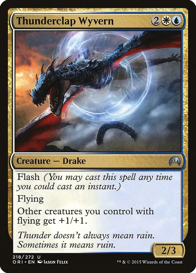 Thunderclap Wyvern 218 card from Magic Origins