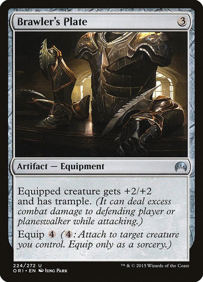 Brawler's Plate 224 card from Magic Origins