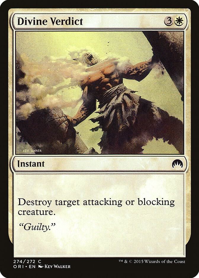 Divine Verdict 274 card from Magic Origins