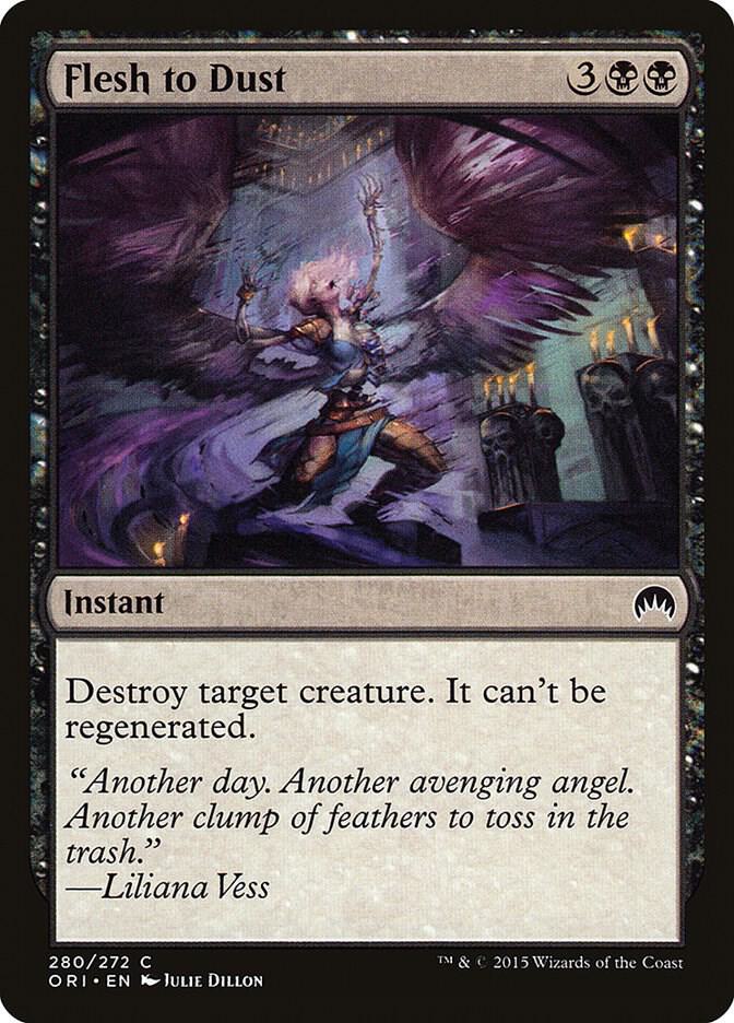 Flesh to Dust 280 card from Magic Origins
