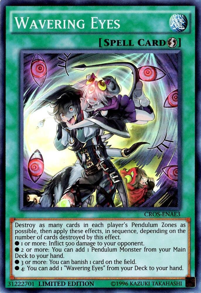 Wavering Eyes CROS-ENAE3 card from Crossed Souls: Advanced Edition