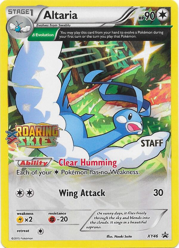 Altaria (Prerelease) [Staff] XY46 card from XY Promos