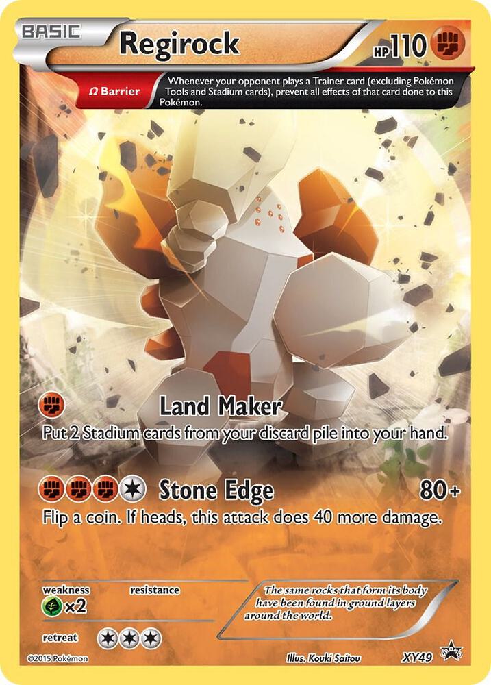 Regirock XY49 card from XY Promos