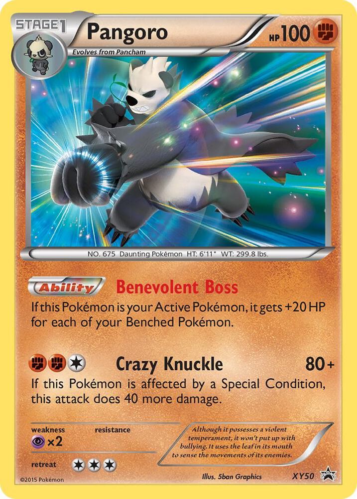 Pangoro XY50 card from XY Promos