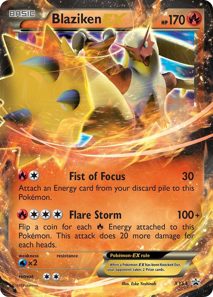 Blaziken EX XY54 card from XY Promos