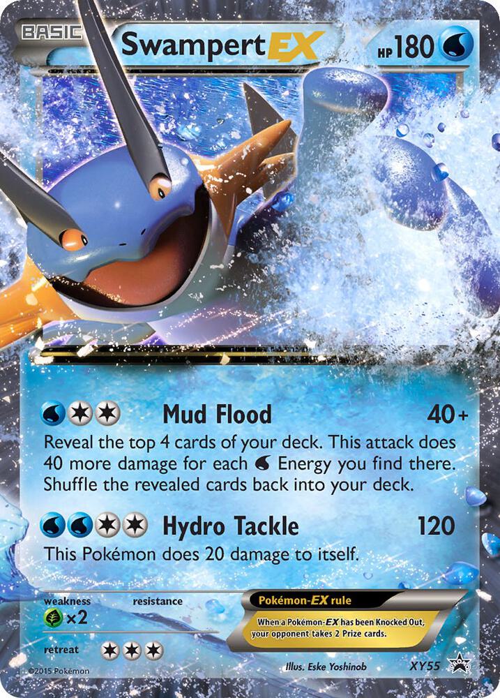 Swampert EX XY55 card from XY Promos