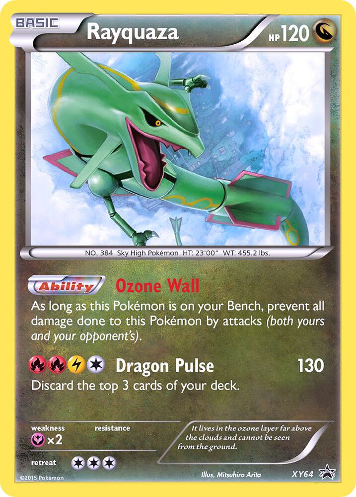 Rayquaza XY64 card from XY Promos