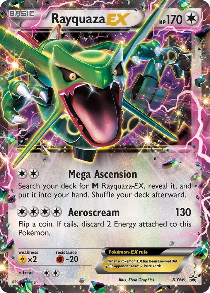 Rayquaza EX XY66 card from XY Promos