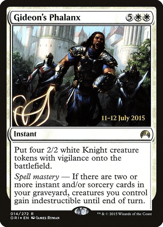 Gideon's Phalanx 14 card from Prerelease Cards