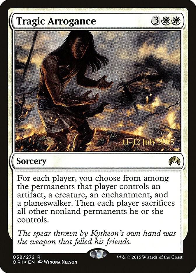 Tragic Arrogance 38 card from Prerelease Cards