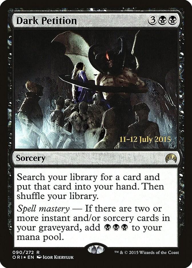 Dark Petition 90 card from Prerelease Cards