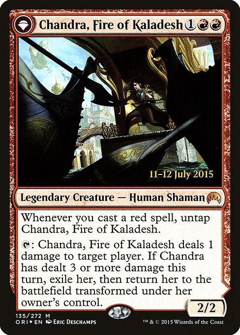 Chandra, Fire of Kaladesh 135 card from Prerelease Cards
