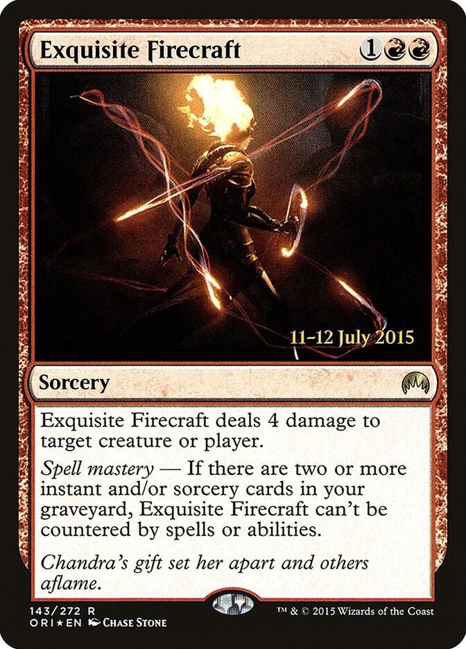 Exquisite Firecraft 143 card from Prerelease Cards