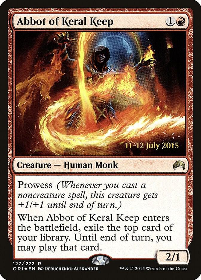Abbot of Keral Keep 127 card from Prerelease Cards