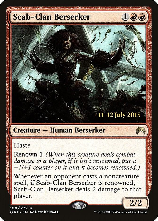 Scab-Clan Berserker 160 card from Prerelease Cards