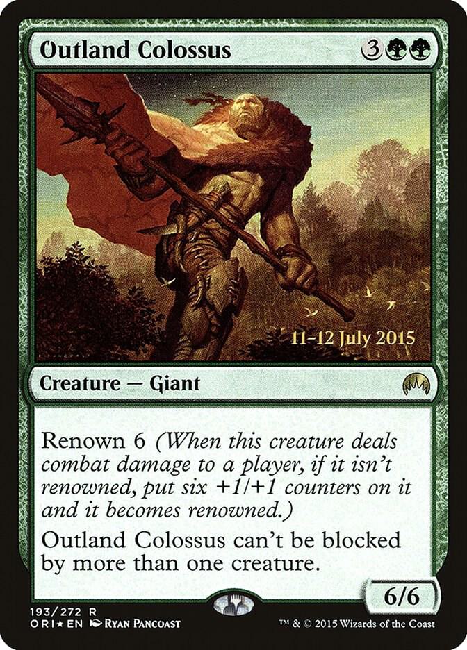 Outland Colossus 193 card from Prerelease Cards