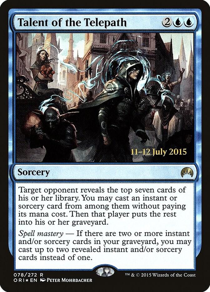Talent of the Telepath 78 card from Prerelease Cards