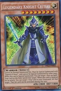 Legendary Knight Critias DRL2-EN002 card from Dragons of Legend 2