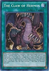 The Claw of Hermos DRL2-EN013 card from Dragons of Legend 2