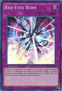 Red-Eyes Burn DRL2-EN021 card from Dragons of Legend 2