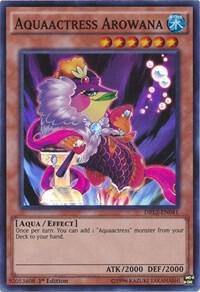 Aquaactress Arowana DRL2-EN041 card from Dragons of Legend 2