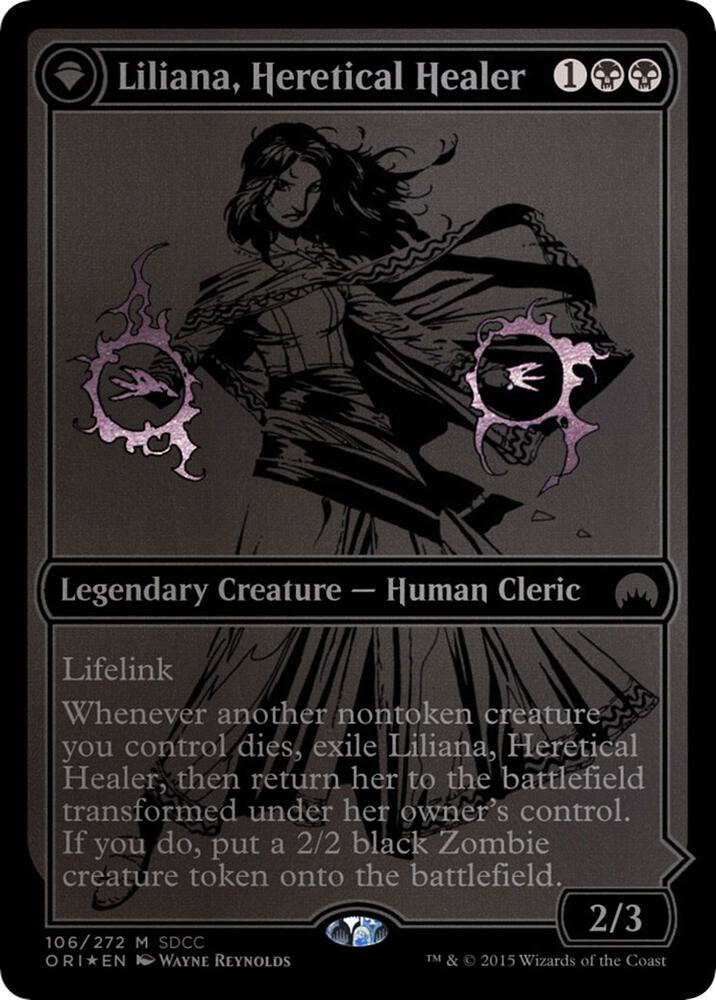 Liliana, Heretical Healer (SDCC 2015 Exclusive) 106 card from Media Promos