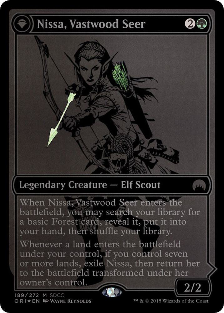Nissa, Vastwood Seer (SDCC 2015 Exclusive) 189 card from Media Promos