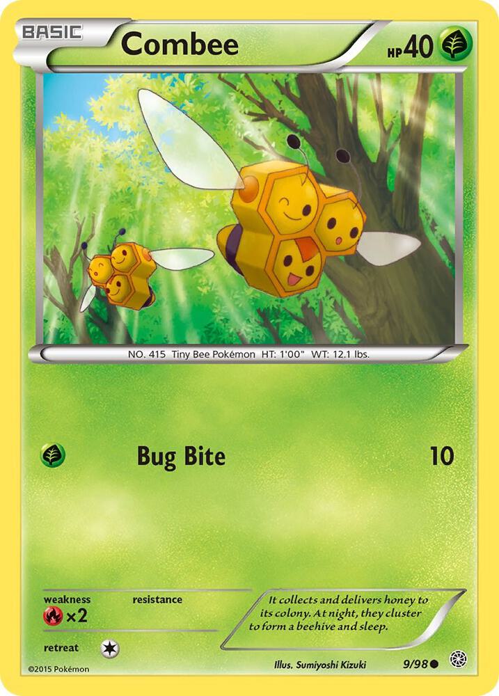 Combee 9/98 card from XY - Ancient Origins