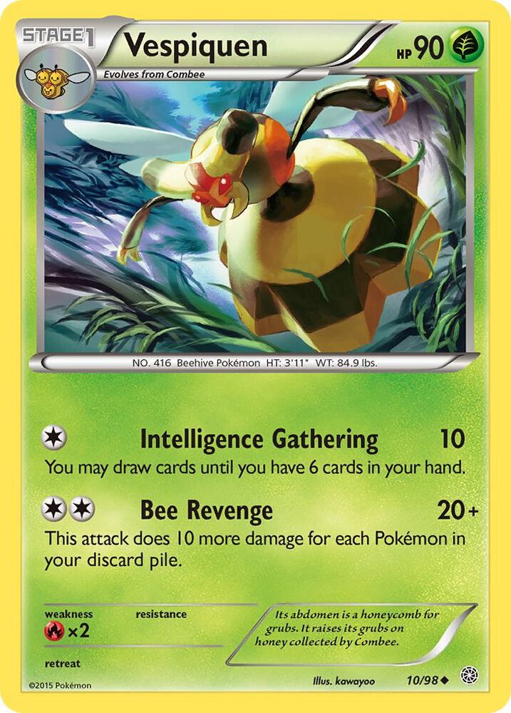 Vespiquen (10) 10/98 card from XY - Ancient Origins