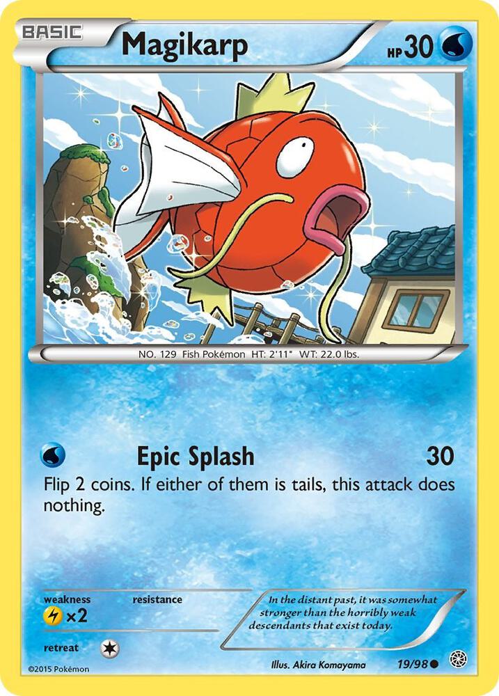 Magikarp 19/98 card from XY - Ancient Origins