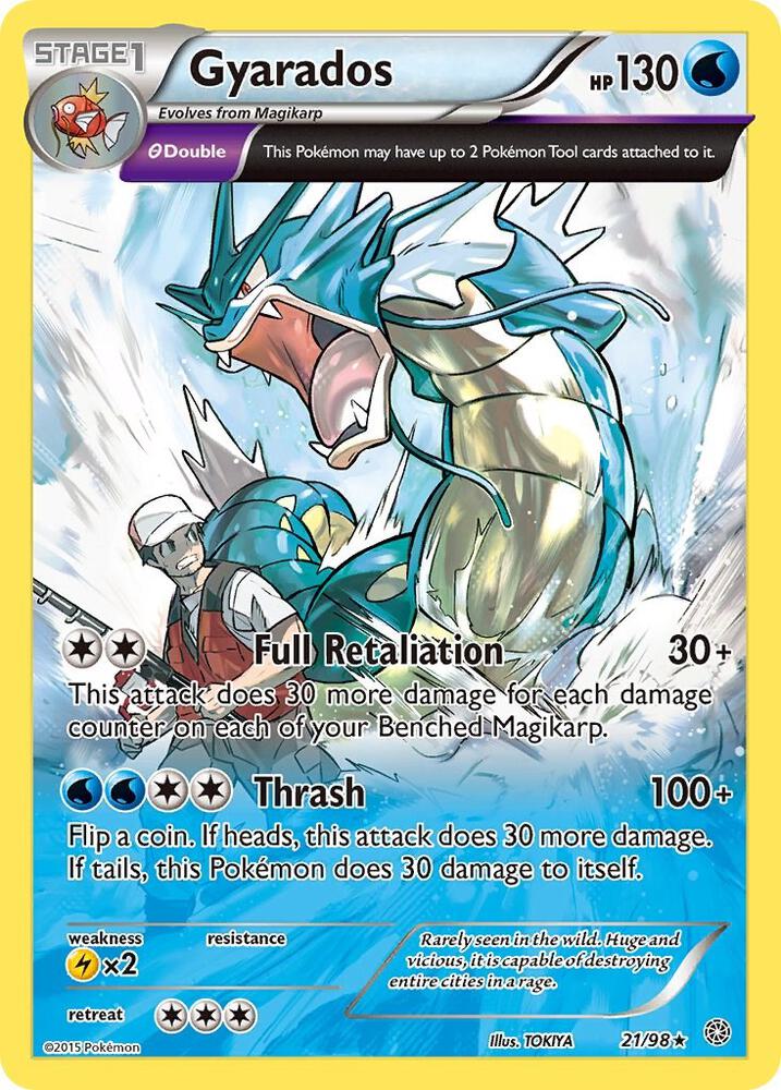 Gyarados (21) 21/98 card from XY - Ancient Origins