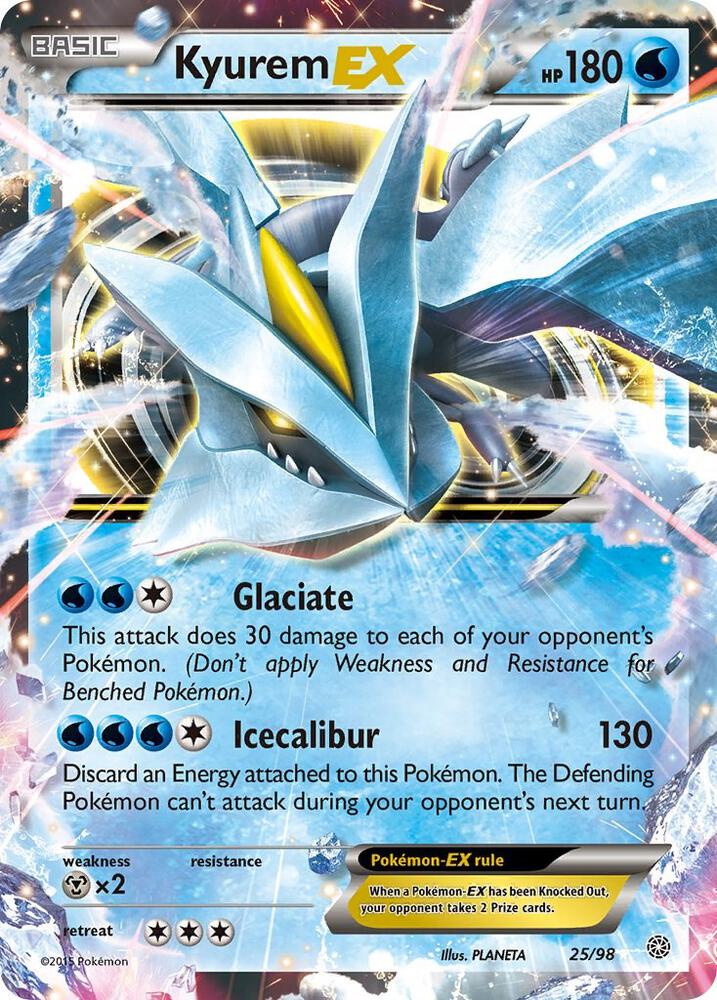 Kyurem EX 25/98 card from XY - Ancient Origins