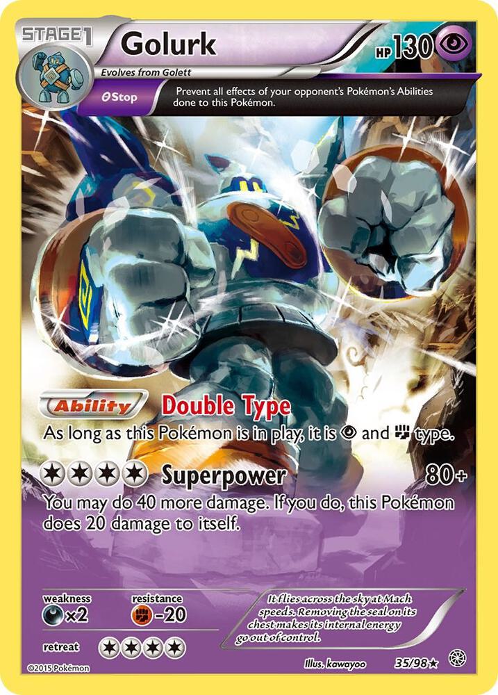 Golurk (35) 35/98 card from XY - Ancient Origins