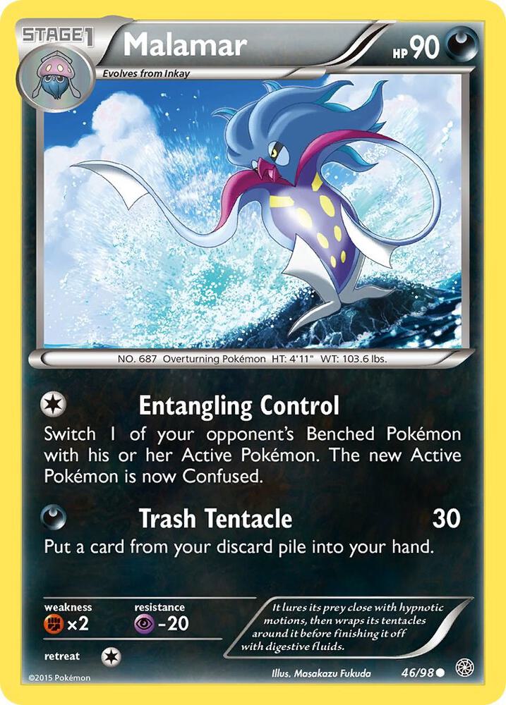 Malamar 46/98 card from XY - Ancient Origins
