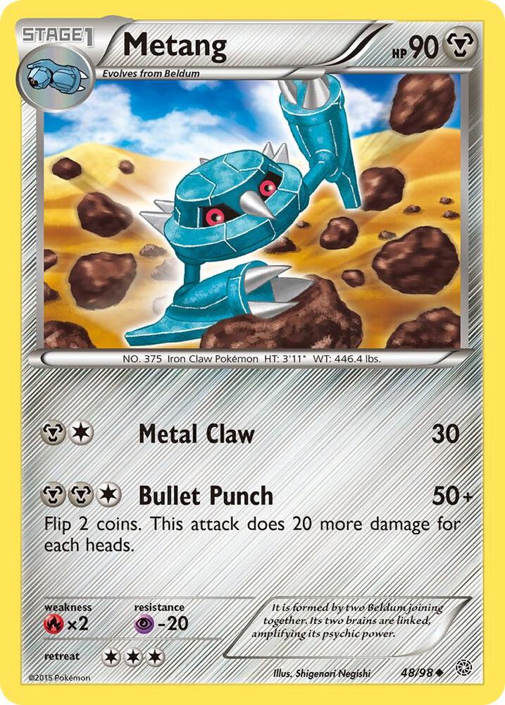 Metang 48/98 card from XY - Ancient Origins