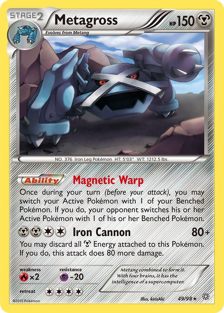 Metagross (49) 49/98 card from XY - Ancient Origins