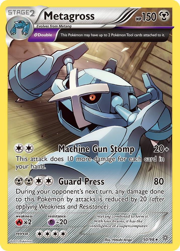 Metagross (50) 50/98 card from XY - Ancient Origins