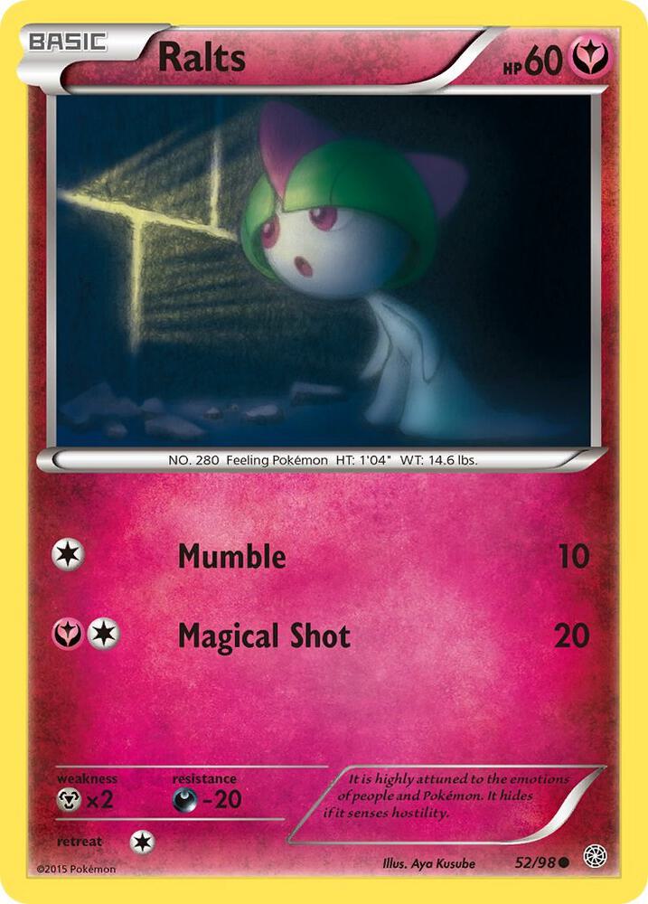 Ralts 52/98 card from XY - Ancient Origins