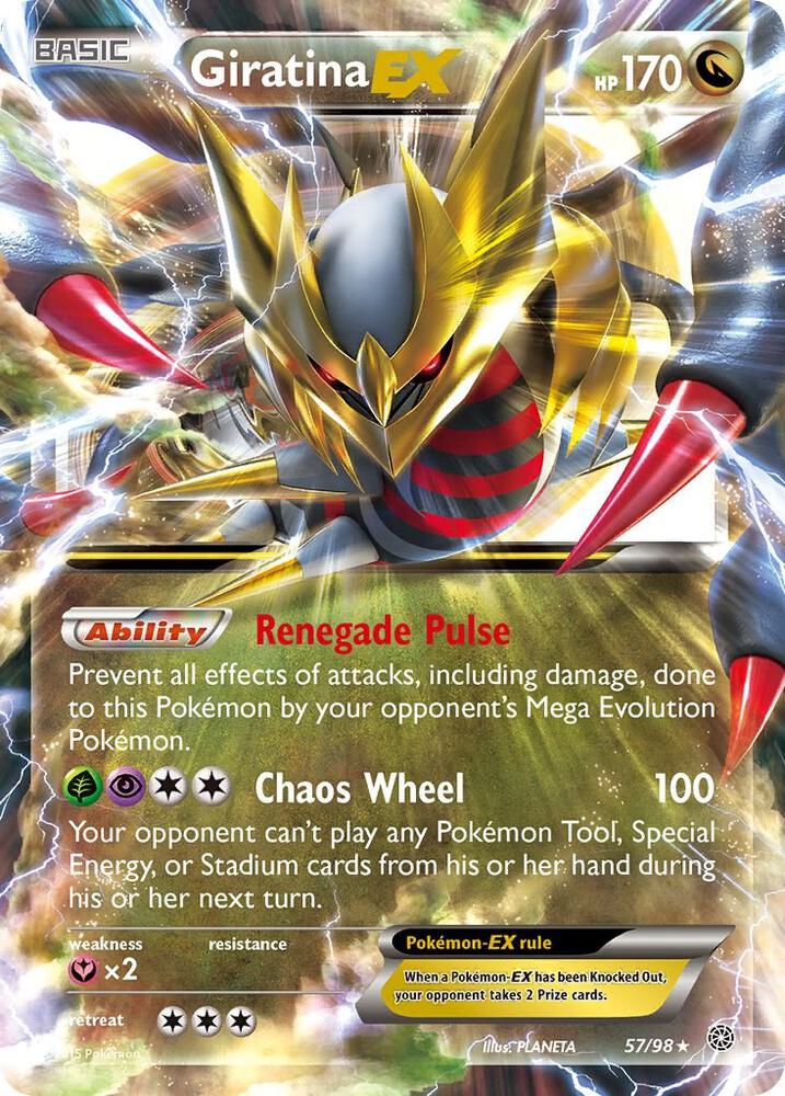 Giratina EX 57/98 card from XY - Ancient Origins